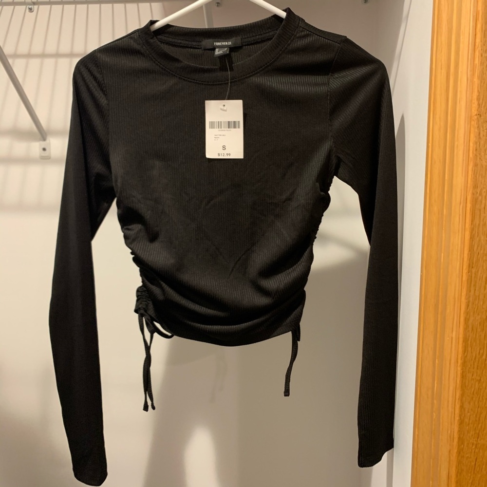 cropped long sleeve forever 21 top